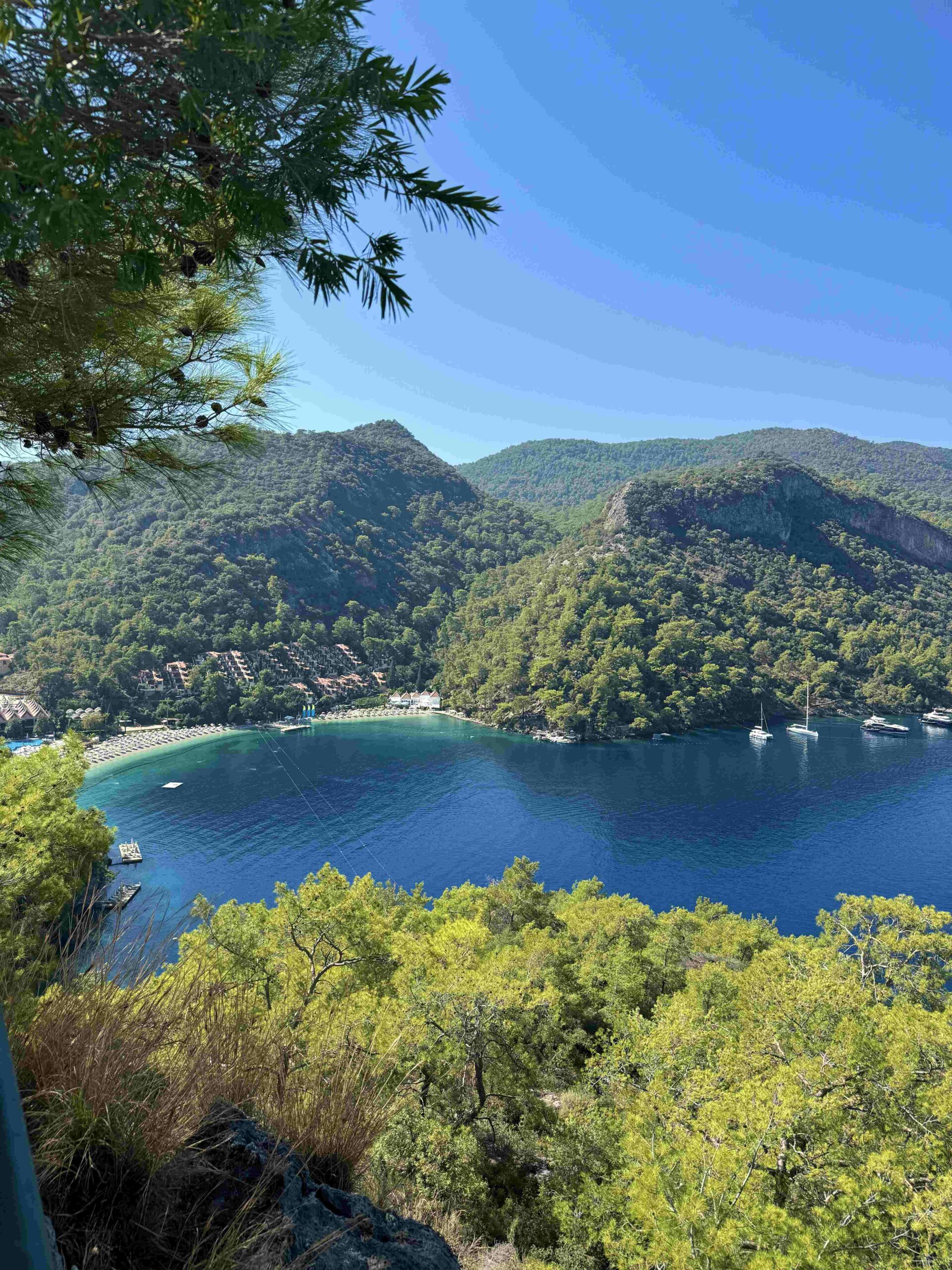Panoramablick über die Bucht