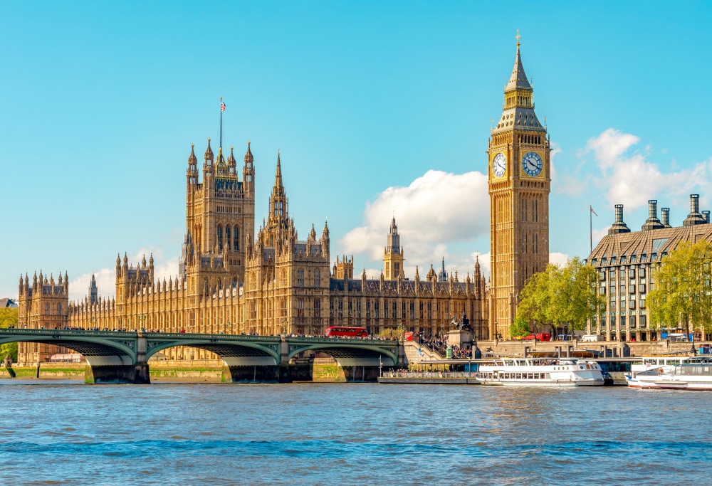 Big Ben with Houses of Parliament and Westminster bridge, London, UK; Shutterstock ID 2460967347; purchase_order: London; job: ; client: ; other: